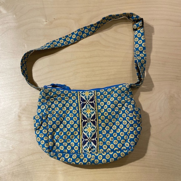 Vera Bradley Blue and Yellow Patterned Women's Bag (BI) - Picture 3 of 10